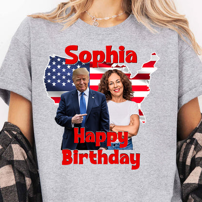 My Dad/ Mom With Donald Trump Custom Photo Shirt | Funny Shirt | Birthday Gift Ideas 682017 - GOP
