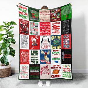 Funny Christmas Vacation Blanket, Xmas Quotes Blanket, Holiday Gift for Movie Lovers 686799 WFD