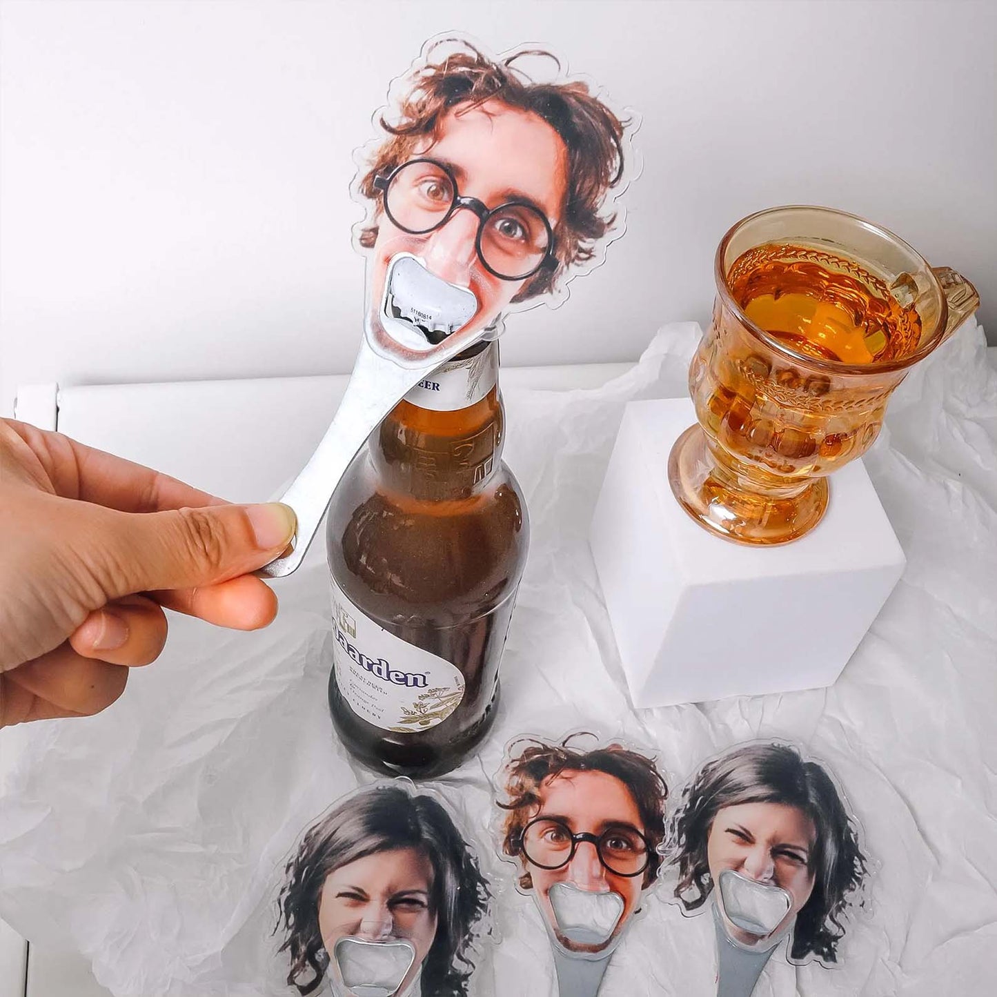 Personalized Funny Avatar Photo Bottle Opener | Custom Photo Bottle Opener | Gift For Him | Groomsmen Gift 683794