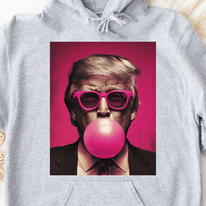 President Donald Trump Blowing Pink Bubble Gum Shirt | Trump Funny Shirt |Trump 2025 Shirt 682022 - GOP