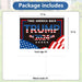 Trump 2024 Yard Sign with Metal H Stakes Double Sided 12" X 17" Trump Take America Back Black Signs Voted for Trump Outdoor Decorations for Indoor Outdoor Lawn, Garden, Window, Party Supplies