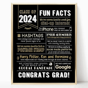 - Super Cute, Graduation Decorations Class of 2024, (Handmade in USA), 2024 Graduation Decor, Graduation Gifts, 2024 Graduation Party Decorations, Black & Gold, 2024