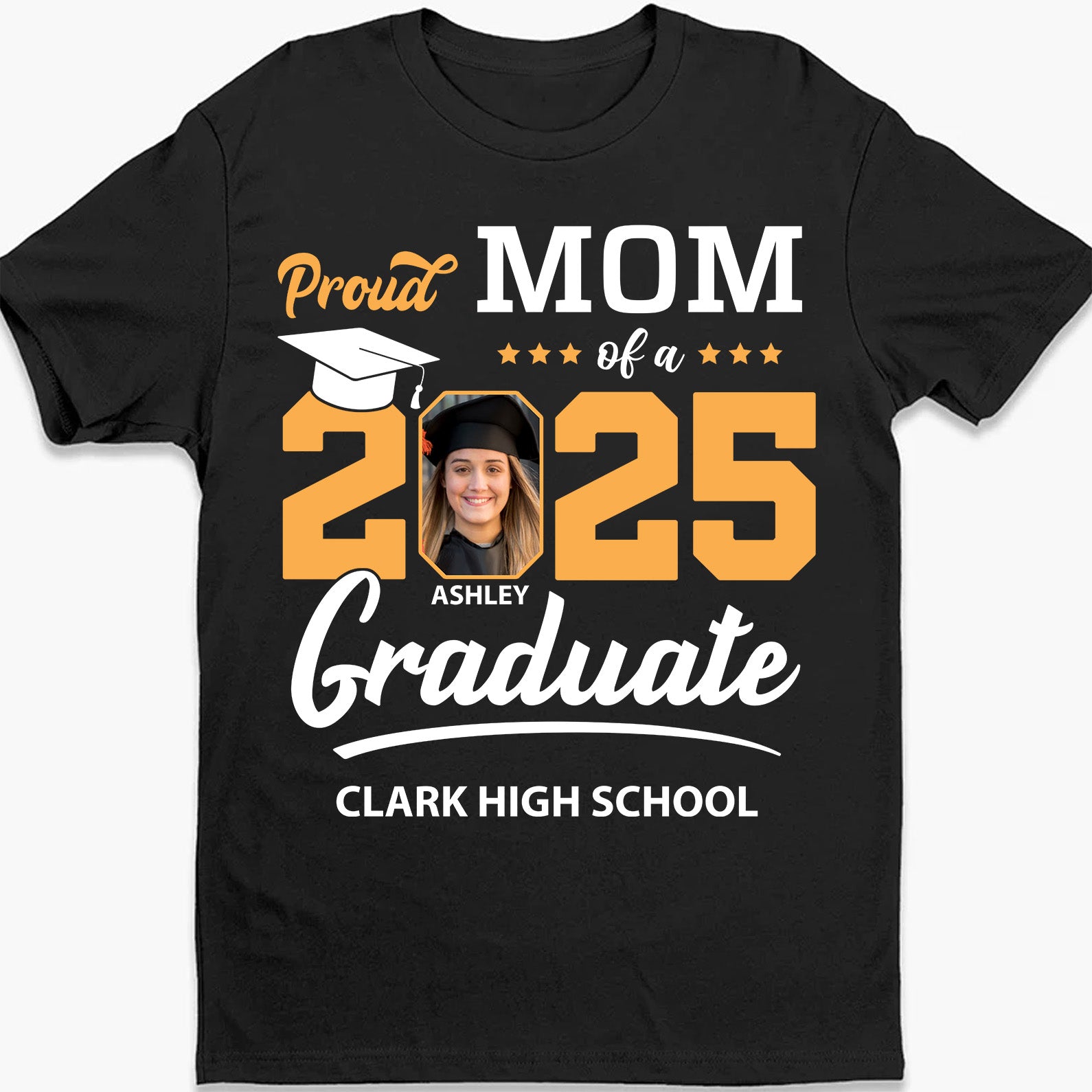 Personalized Proud Family Graduation 2025 Upload Photo Shirt C534