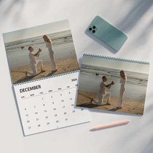 Photo Couple Calendar 2026 | Personalized Custom Wall Calendar | Anniversary Gift | Valentine Gift Ideas 683383