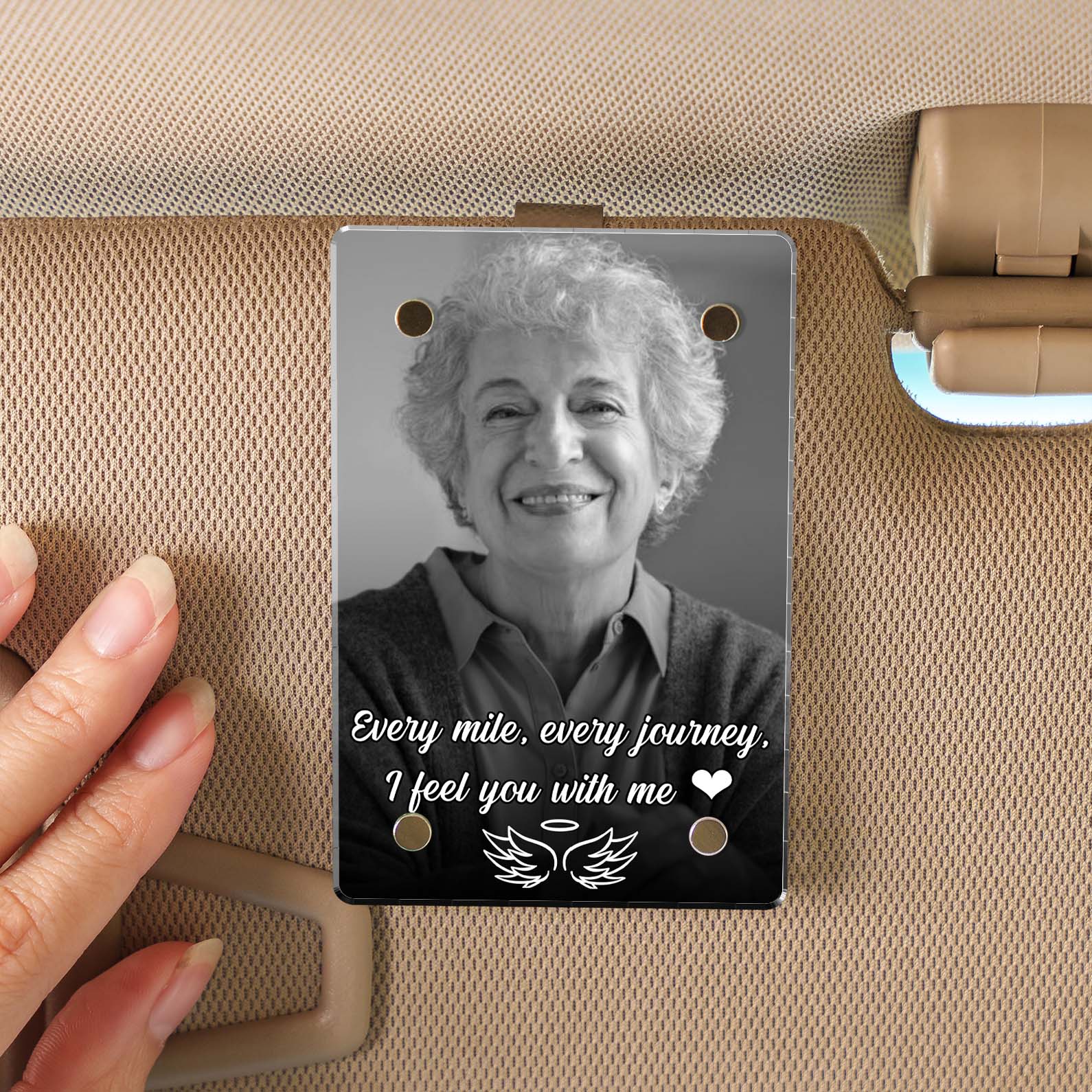 Loss of Mother Memorial Gift Personalized Car Visor Clip | Personalized Memorial Gift | Remembrance Gift Visor Clip 683296