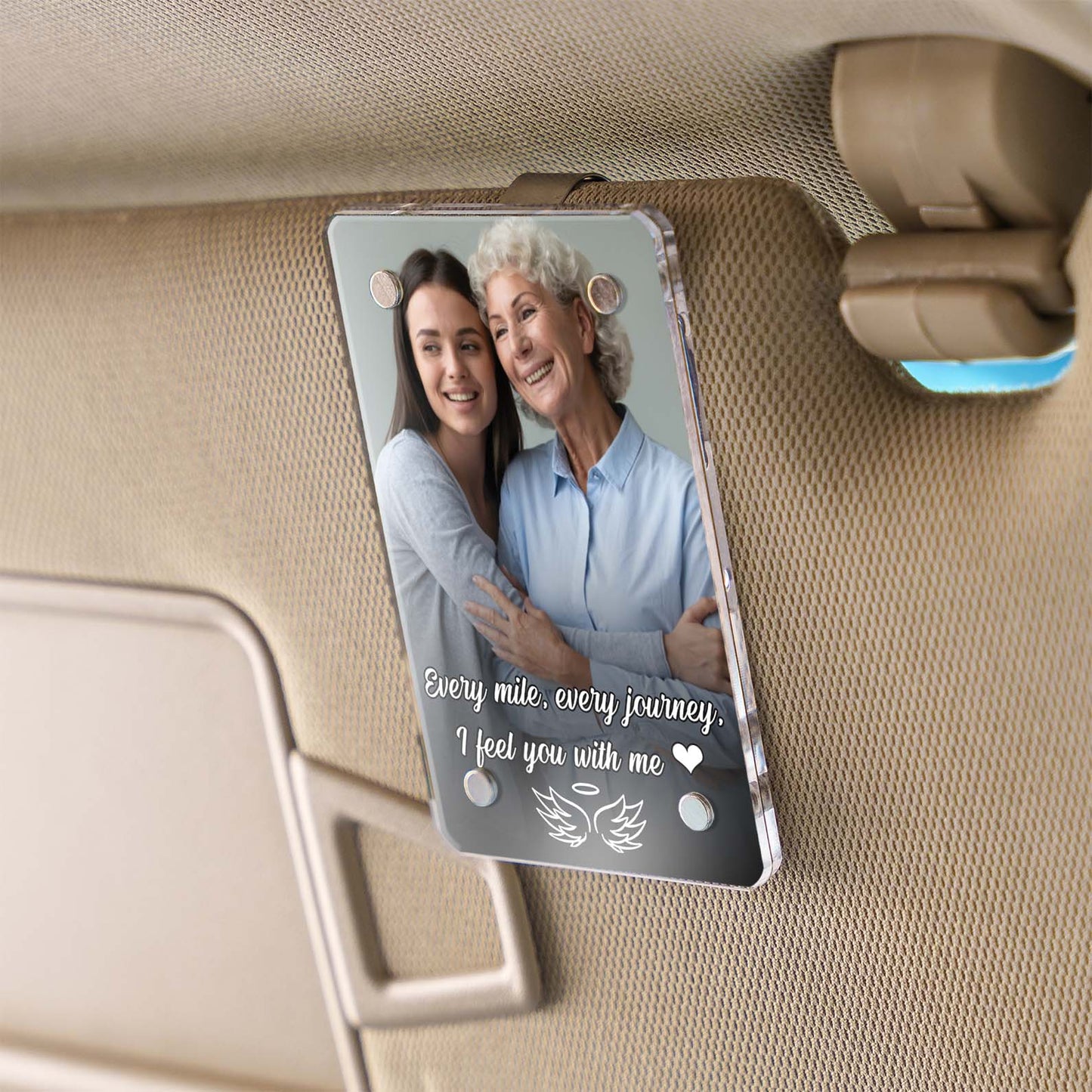 Loss of Mother Memorial Gift Personalized Car Visor Clip | Personalized Memorial Gift | Remembrance Gift Visor Clip 683296