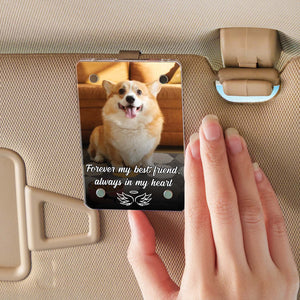 Personalized Dog Sympathy Gift Car Visor Clip | Personalized Memorial Gift | Pet Loss Memorial Visor Clip 683297
