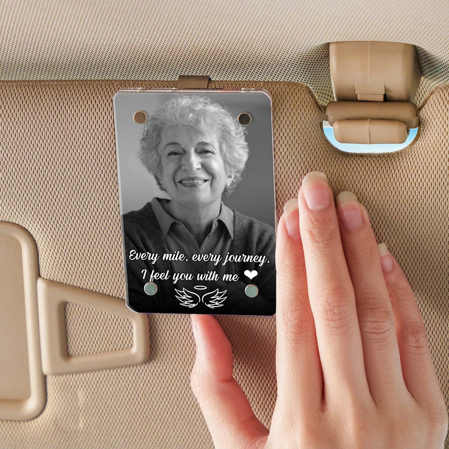 Loss of Mother Memorial Gift Personalized Car Visor Clip | Personalized Memorial Gift | Remembrance Gift Visor Clip 683296