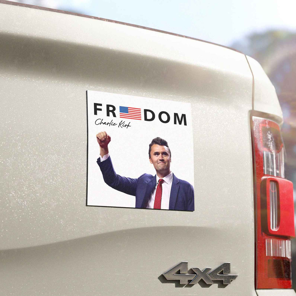 Freedom Charlie Kirk Car Magnet | Stand With Charlie Kirk | Justice For Charlie Kirk 683151