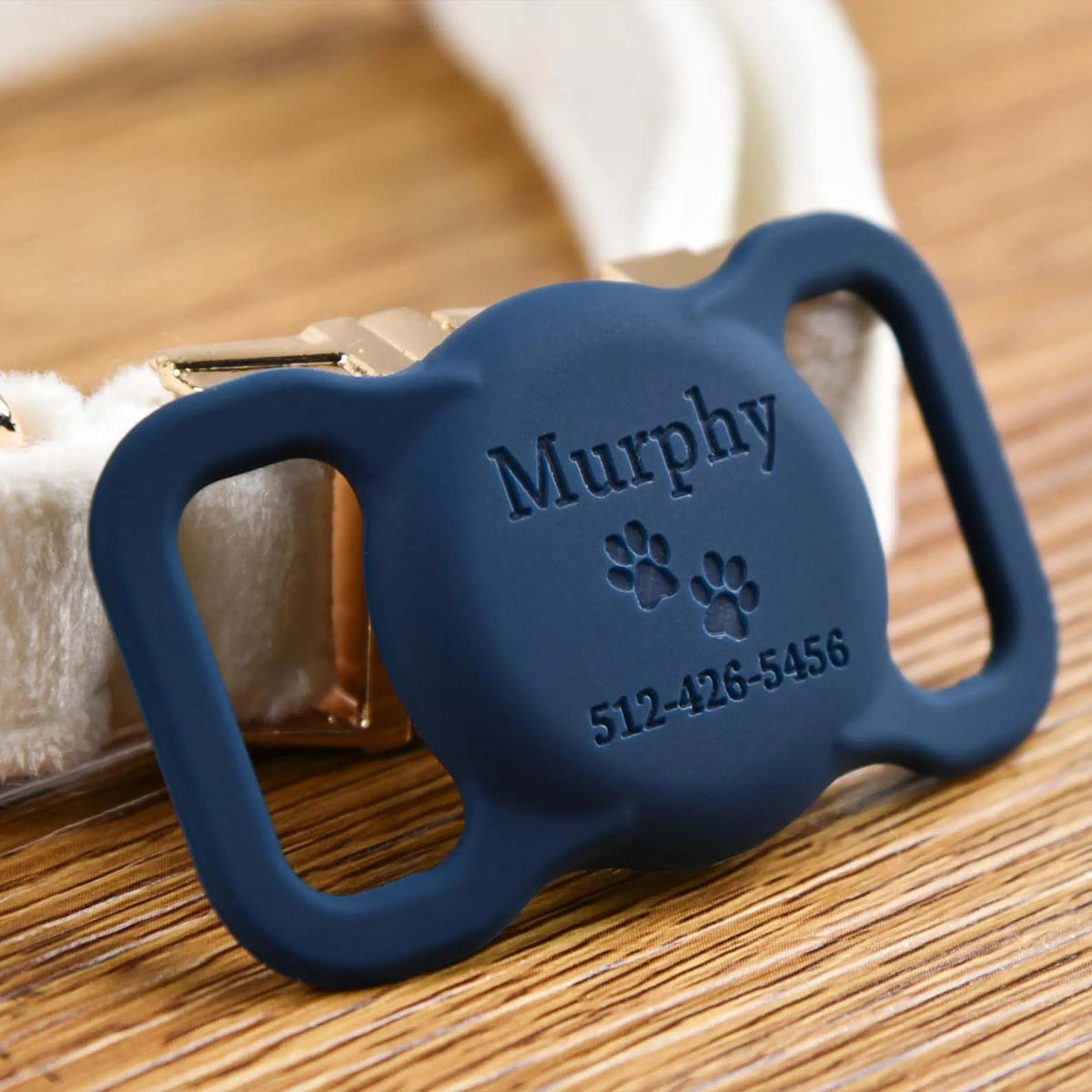 Personalized Cat AirTag Collar Holder, Custom Name AirTag Collar Holder, Pet Airtag Case Silicone BX25