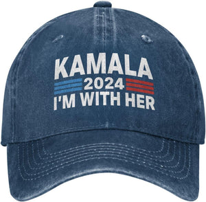 Kamala Harris 2024 Hat Kamala Harris Baseball Cap Kamala Harris for President Campaign Cap Adjustable Retro Dad Hat