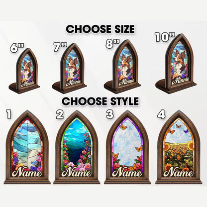 Personalized Pet Photo Memorial Candle Holder, Pet Book Nook, Custom Dog Cat Suncatcher with Name 683826