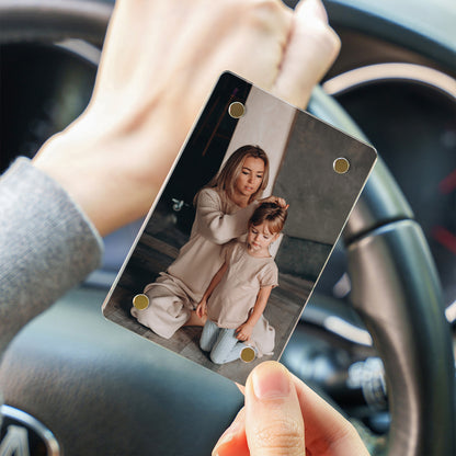 Custom Photo Car Visor Clip | Personalized Gift For Mom | Car Photo Frame | Mother's Day Gifts 684340