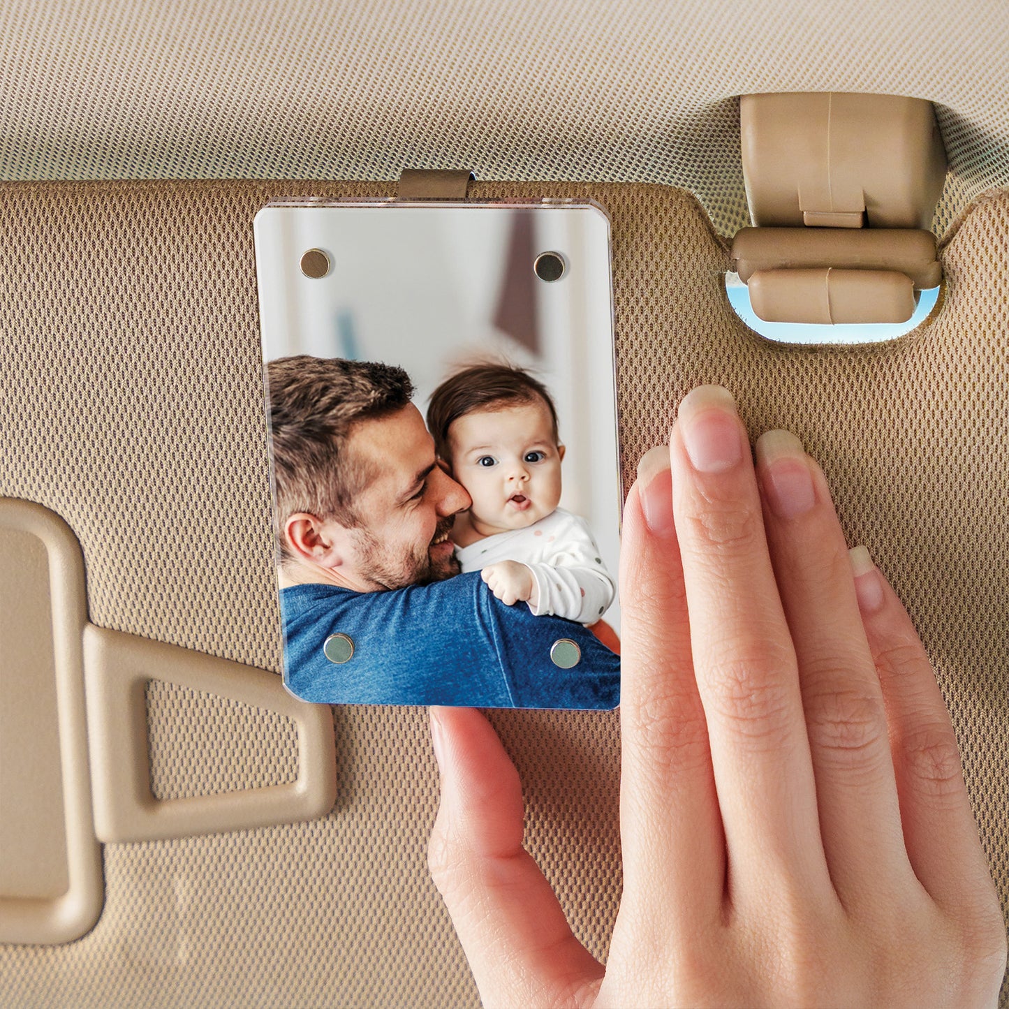 Custom Photo Car Visor Clip | Personalized Gift For Mom | Car Photo Frame | Mother's Day Gifts 684340