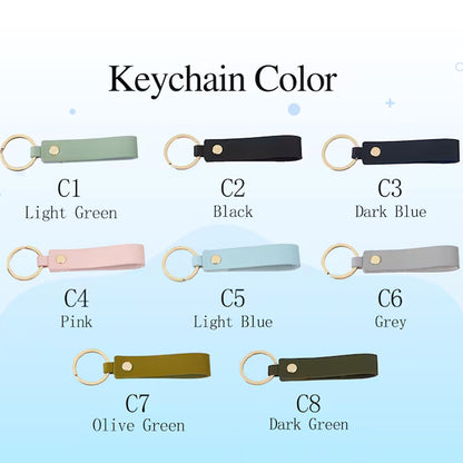 Personalized Teacher Keychain, Custom Name Leather Keychain, Teacher Appreciation Gift, Back to School Gift 684916