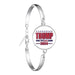 He Will Be Back Bracelet 2024 USA Trump Collection Glass Cabochon Silver Plated Bangle Jewelry for Women Men Support Trump