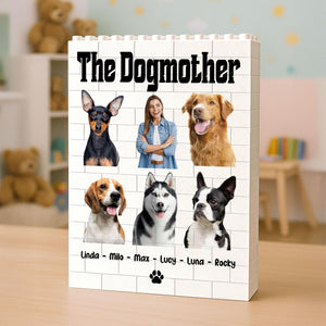 Custom Photo Dog Building Brick Blocks | Dogmother Dogfather Brick Block | Personalized Gift for Dog Lovers 684295
