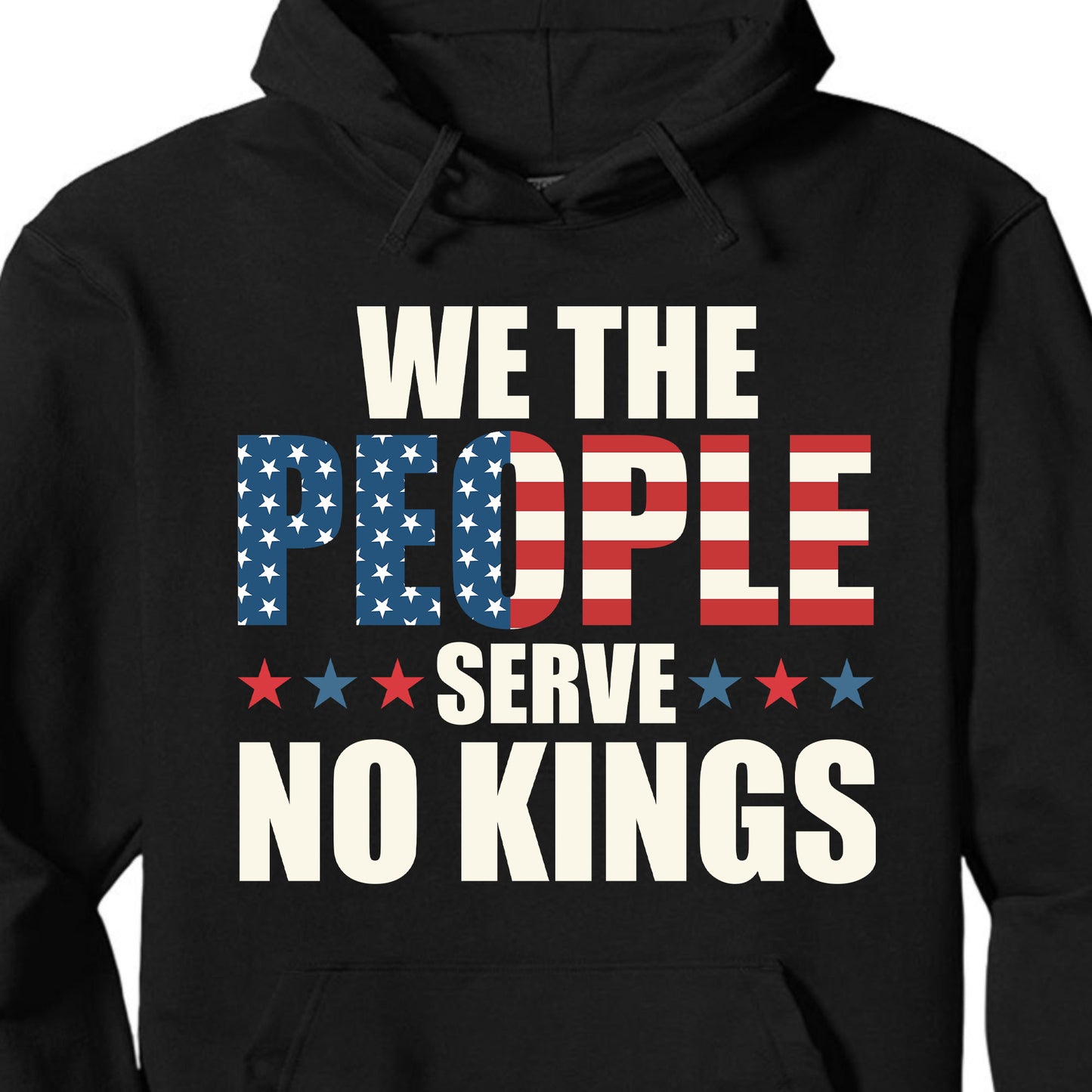 We the People Serve No King in America Shirt, Anti Trump Protest Tee, Anti Republican Dark Shirt 682473