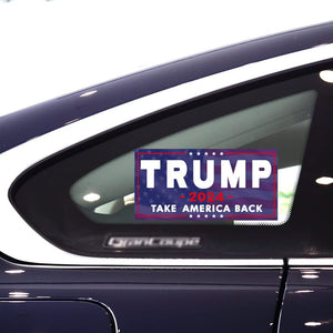 3 Pack Trump 2024 Sticker, 8 Inches X4 Inches Big Trump Letters Car Decal, President Donald Trump Take America Back 2024 Bumper Sticker Fadeproof Vinyl for Car, Truck, Window, Laptop