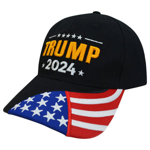 Trump 2024 Hat Donald Trump Hat Take America Back MAGA USA Embroidery Adjustable Baseball Cap President Hat Embroidered Cap