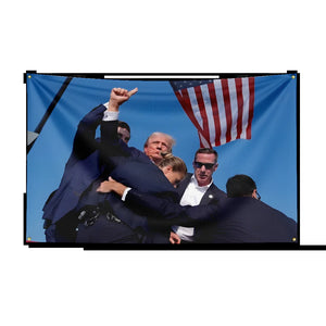 Trump Flag Banner Make America Great Again Still Fighting