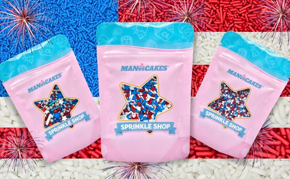 Sprinkles | Patriotic Sprinkles | Red White and Blue Sprinkles | American Sprinkles | Cookie Sprinkles | July 4Th Sprinkles | | Chocolate,Potato | Non Toxic