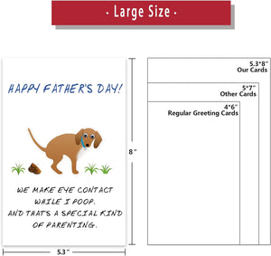 Dog Dad Fathers Day Greeting Card Gift for Men, Funny Father’S Day Card from Dog Dad