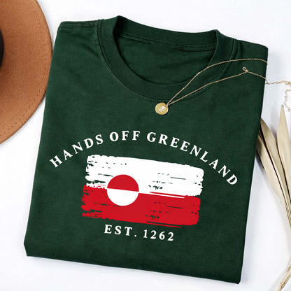 Hands Off Greenland Shirt | Greenland Is Ours T-Shirt | Greenlandic Flag Shirt | Greenland Shirts 684214