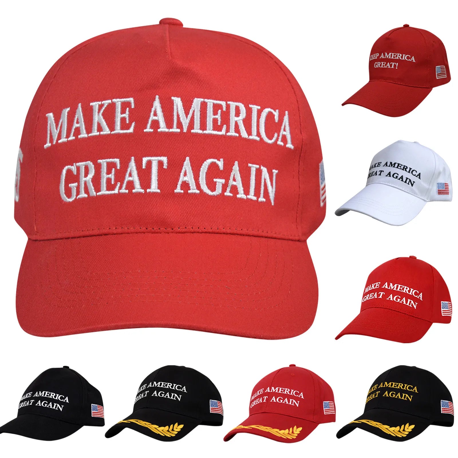 Make America Great Again Donald Trump GOP Republican Adjust Baseball Cap Patriots President Hat Adjustable Baseball Hats