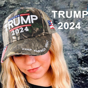 2024 Baseball Cap for Trump Embroidery Cap USA Flag Baseball Caps Donald Keep America Great 3D Letter Embroidery President Hat