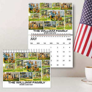 Family Photo Collage Wall Calendar 2026 | Personalized Photo Wall Calendar 2026 | Custom Photo Calendar | Gift For Family, Parent 683129