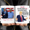 Personalized Title and Name You Are Great Mug, Personalize Custom Photo with Trump Mug, Father's Day Gifts, Father's Day White Mug Accent Mug 682057 - GOP