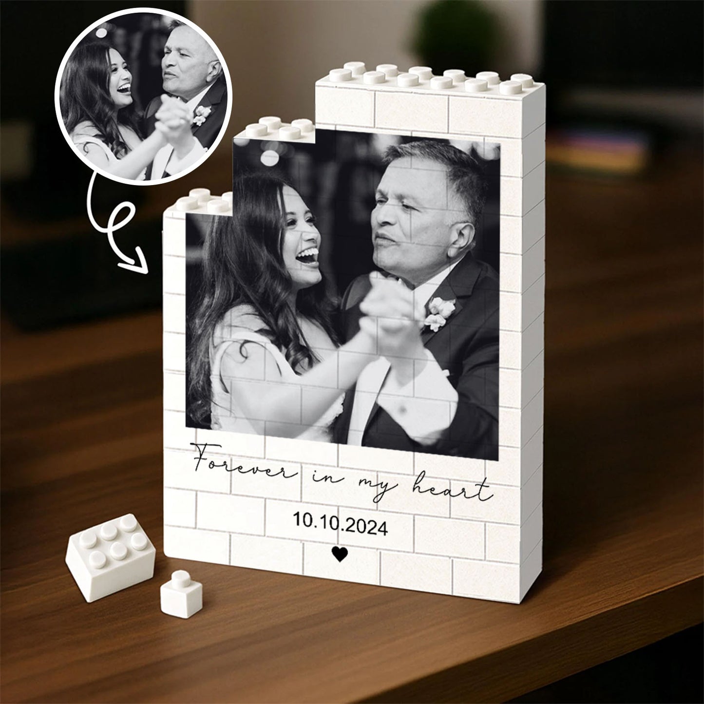 Custom Photo Memorial Building Brick Blocks | Personalized Memorial Gift | Remembrance Gift 684283