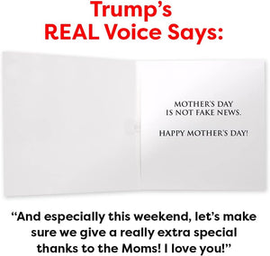 TALKING Trump Mothers Day Card GOP - Funny Mothers Day Card, Trump'S REAL Voice, Mothers Day Gifts from Husband, Mothers Day Cards for Mom, Mothers Day Card Funny, Mothers Day Card for Wife with Envelope