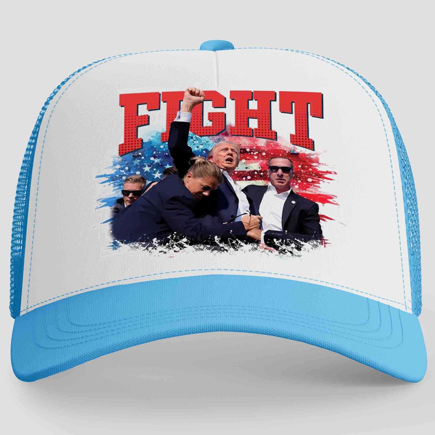 Trump Fight 2024 Cap | Trump Pennsylvania Rally | Trump Fight Trucker Cap Hat C1147 - GOP