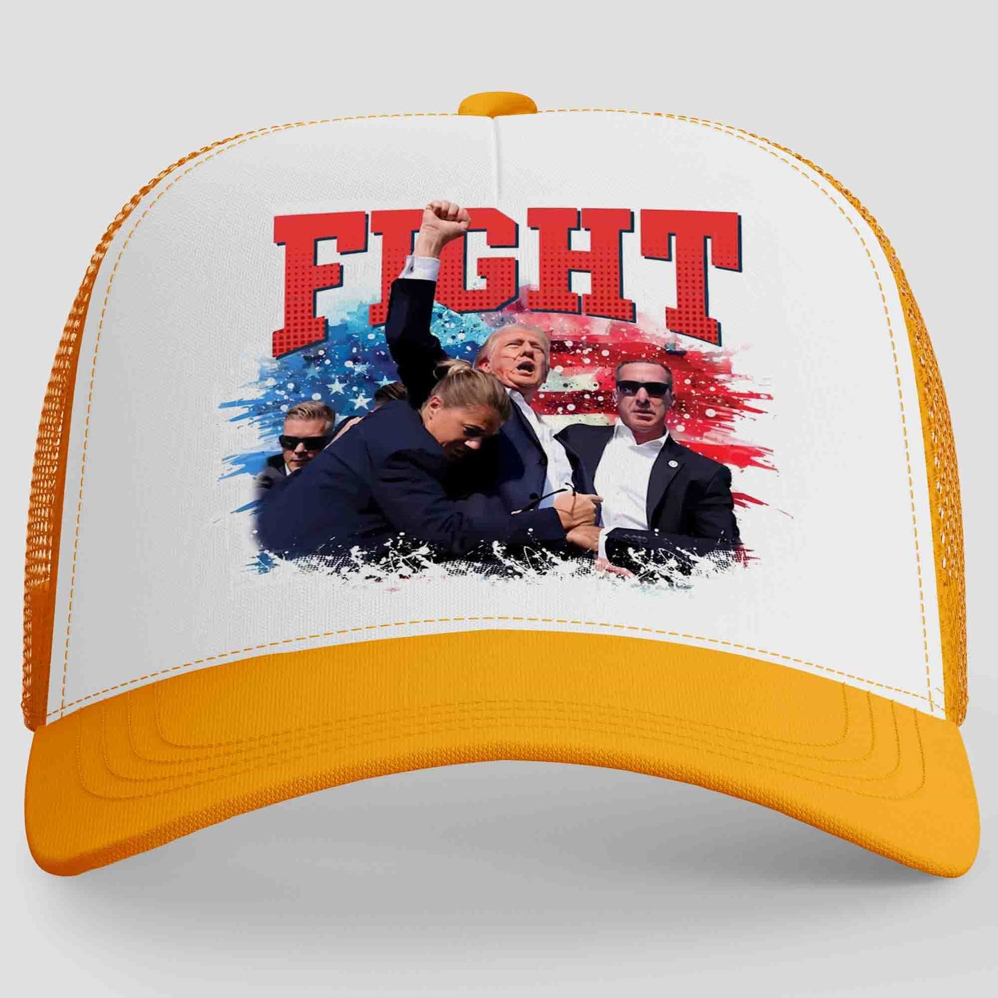 Trump Fight 2024 Cap | Trump Pennsylvania Rally | Trump Fight Trucker Cap Hat C1147 - GOP
