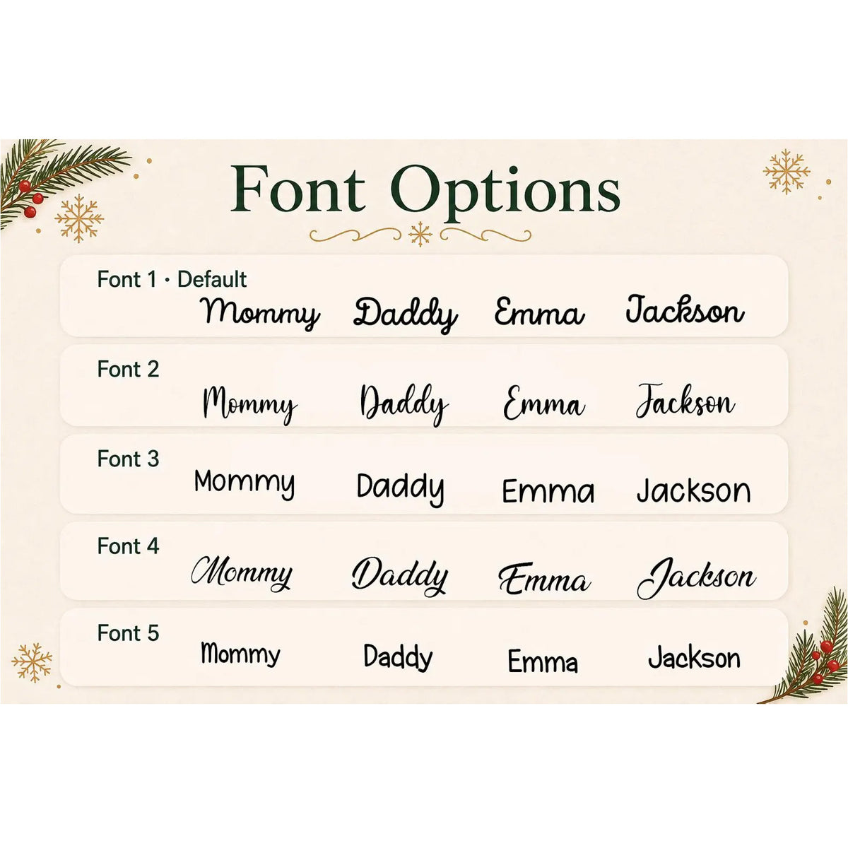 Personalized Christmas Stockings with Name, Holiday Decor, Cozy Winter Gift 686740 WFD