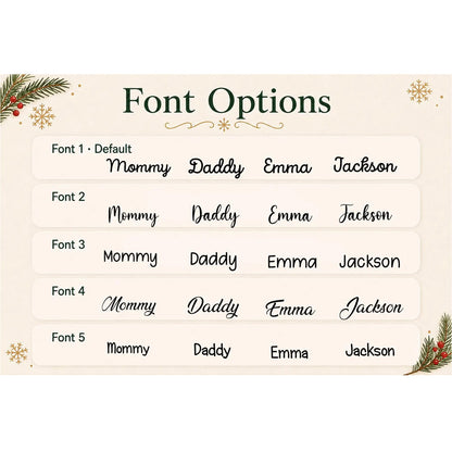 Personalized Christmas Stockings with Name, Holiday Decor, Cozy Winter Gift 686740 WFD