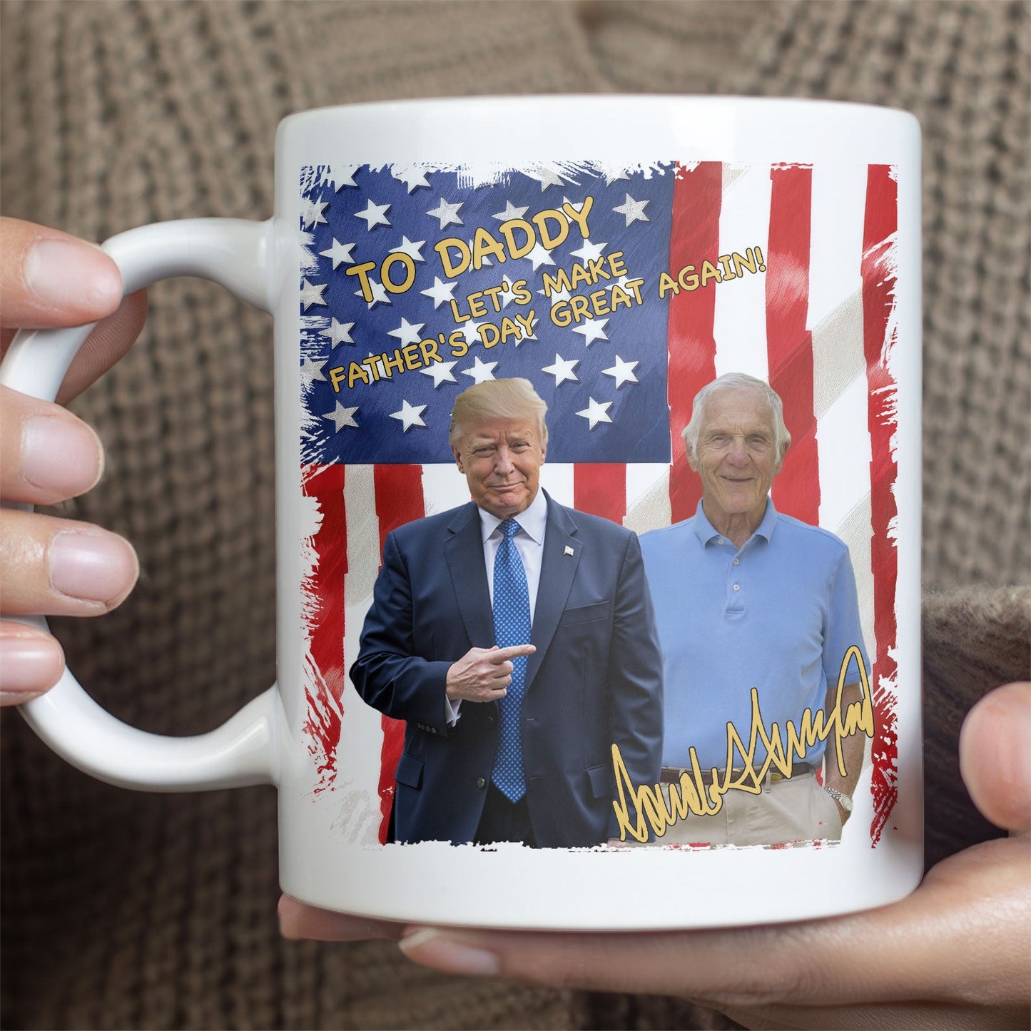 My Mom With Donald Trump Custom Photo Mug, Mother's Day Mug, Mother's Day Gifts, Gift For Mom, Trump 2025 682049 - GOP