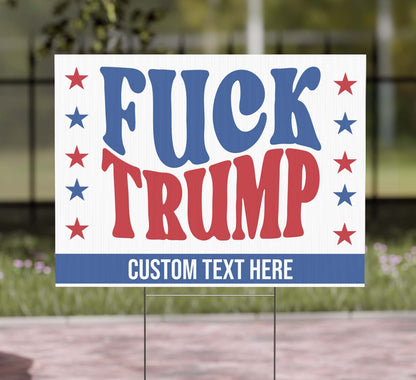 Personalized Subtle 8647 Anti Trump Yard Sign – Custom Political Protest Lawn Display for Kamala Supporters 682200