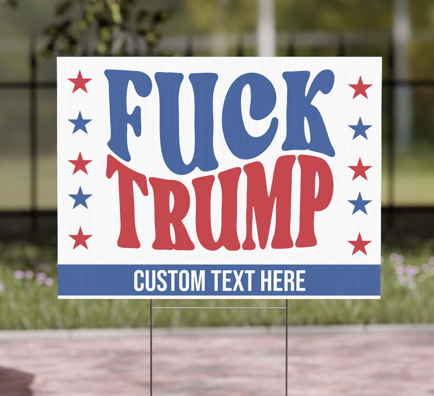 Personalized Subtle 8647 Anti Trump Yard Sign – Custom Political Protest Lawn Display for Kamala Supporters 682200