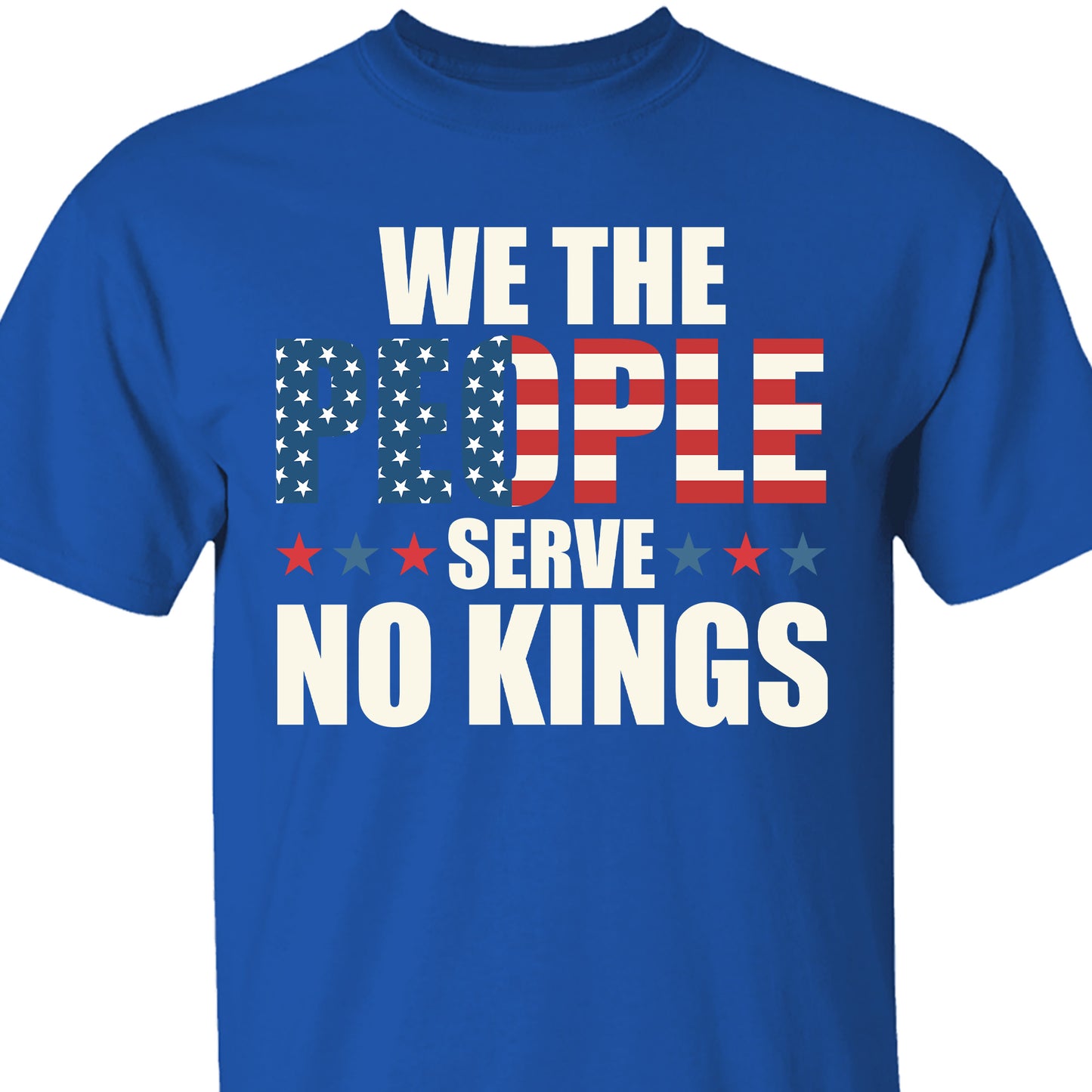 We the People Serve No King in America Shirt, Anti Trump Protest Tee, Anti Republican Dark Shirt 682473