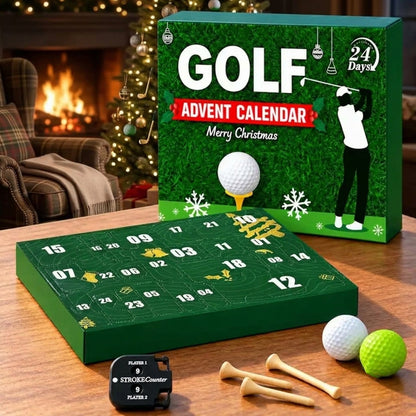 Golf Advent Calendar, 24 Days Holiday Countdown Christmas Golf Accessories Gift Set for Men & Golf Lovers 686793 WFD