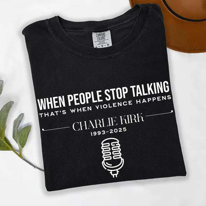 Charlie Kirk Memorial Shirt | RIP Charlie Kirk Tee | Motivational Free Speech T-Shirt | Justice For Charlie Kirk Shirt 682837