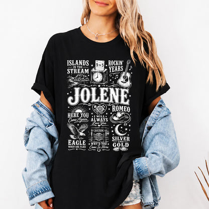 Jolene Country Music Shirt, Vintage Western Cowgirl Graphic Tee, Country Concert Southern Music T-Shirt 686037 WFD
