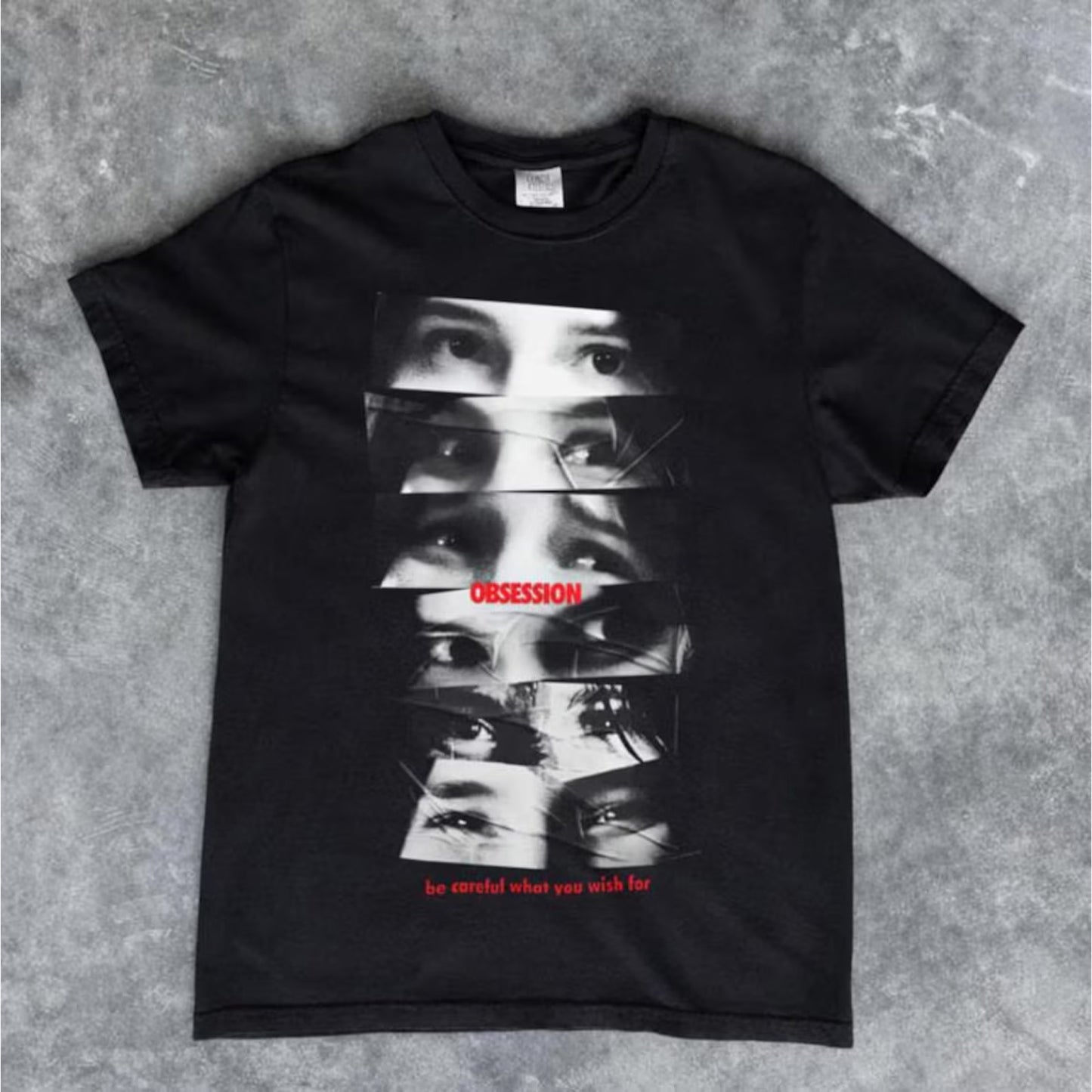 Obsession Movie Shirt, Be Careful What You Wish For Tee, Eye Collage Thriller Film Fan Gift, Horror Movie Shirt 685518 WFD