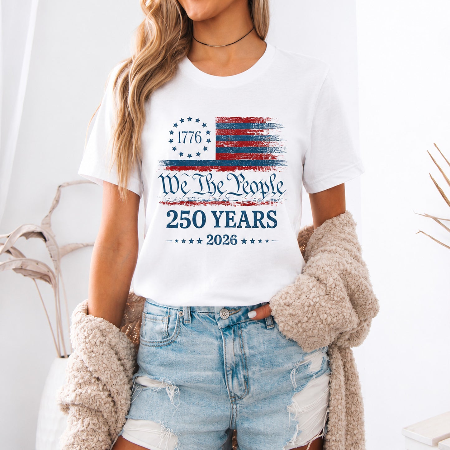 250 Years America Anniversary Bright Shirt, Patriotic USA Flag Tee, We The People Independence Day Shirt 685297 WFD