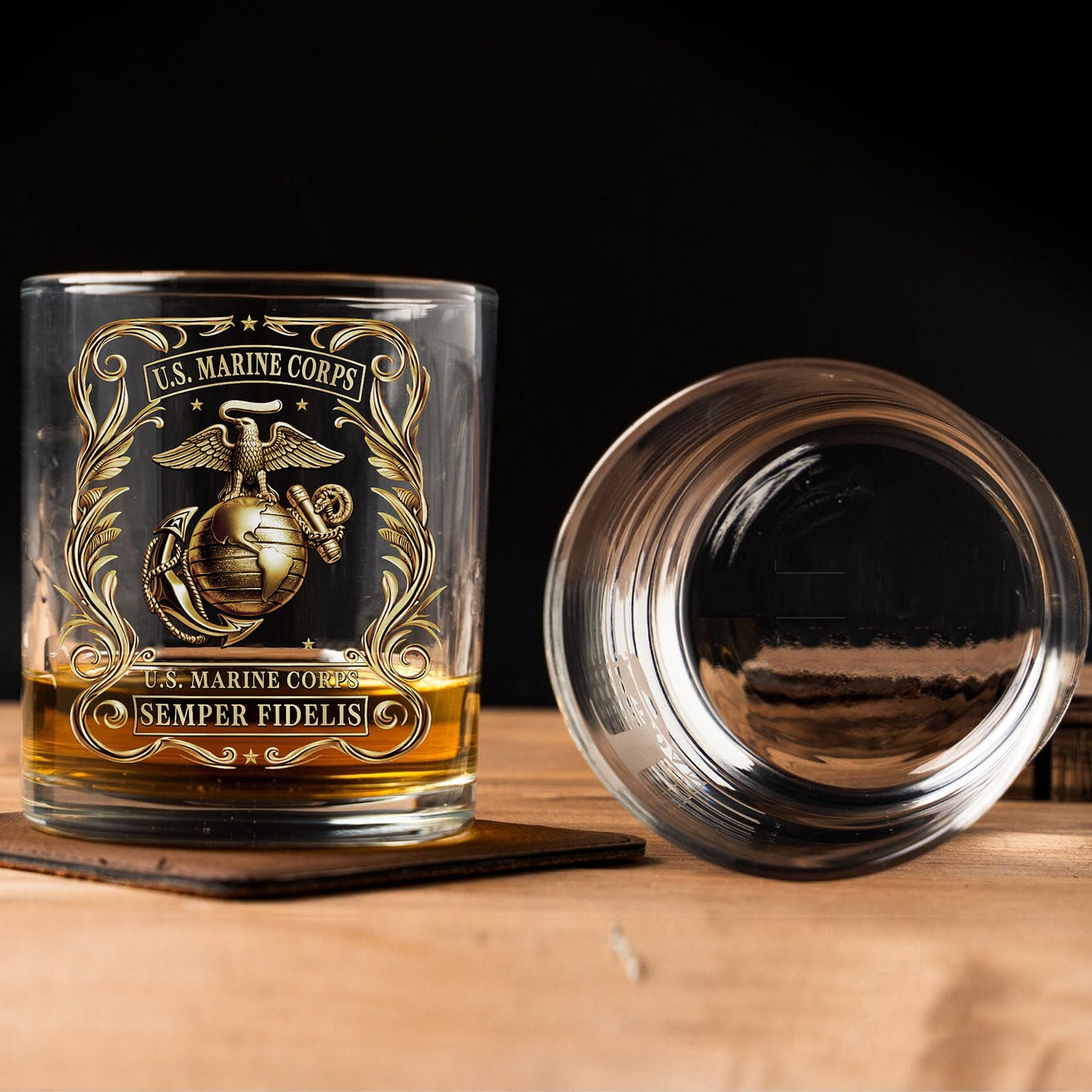 250th Anniversary Veteran U.S. Military Whiskey Glass | Patriotic 4th of July Whiskey Glass 684046