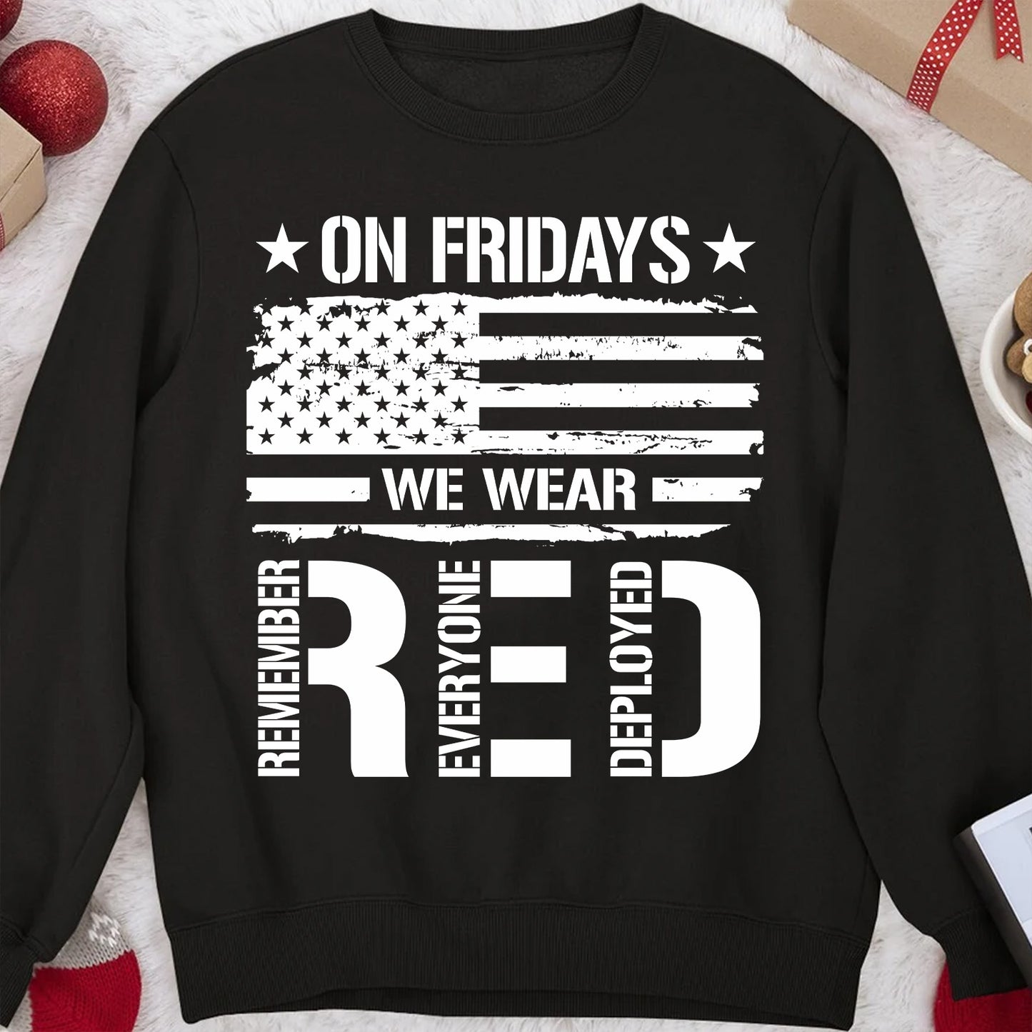 On Friday We Wear Red Shirt | Remember Everyone Deployed Shirt | Veteran Military RED Friday Shirt 683047