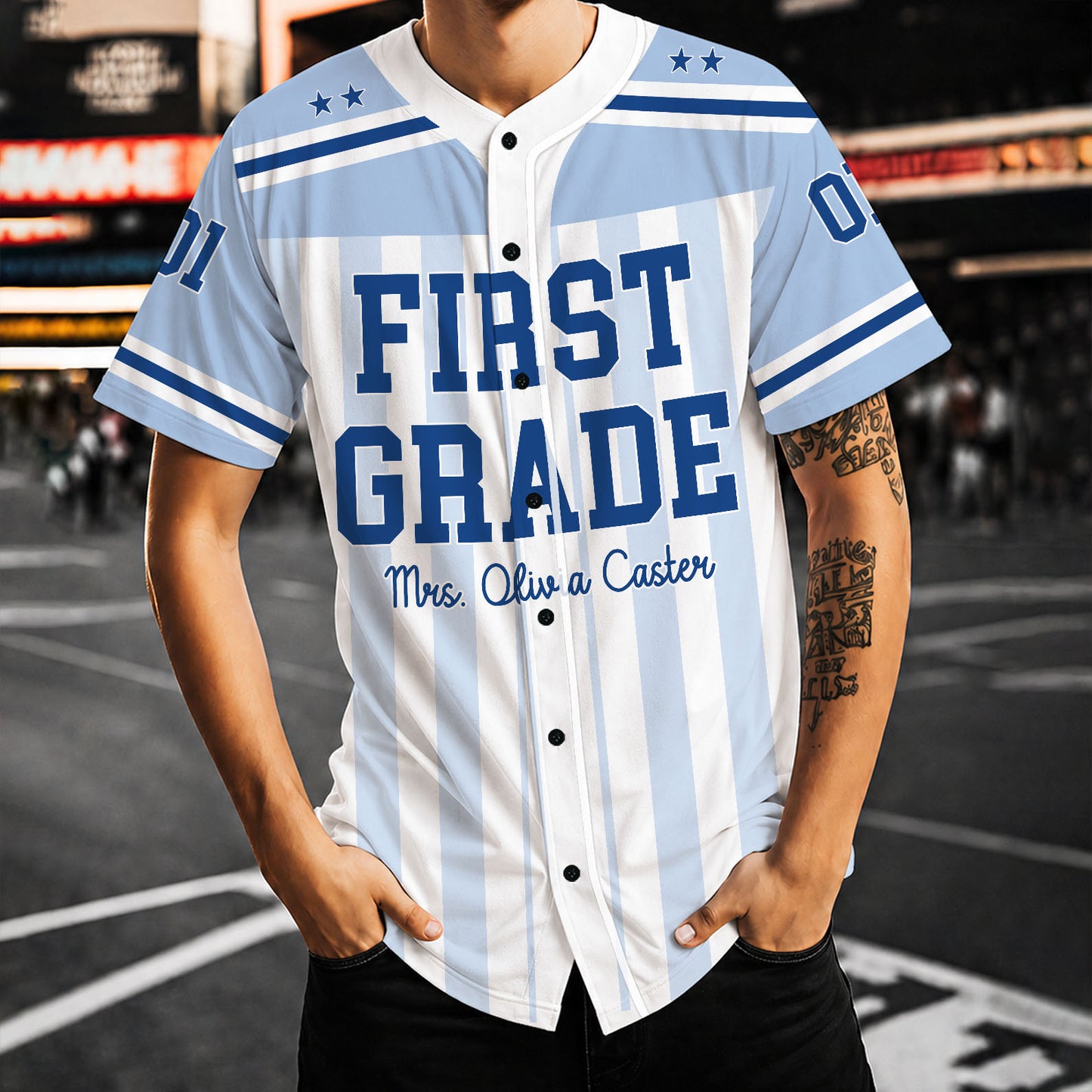 Personalized Teacher Baseball Jersey, Custom Grade Level, Name & Number Shirt, Back to School Teacher Gift 685690